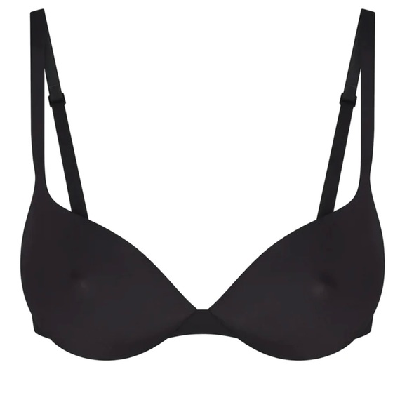 NWT SKIMS Ultimate Bra Nipple Push-Up 38D Onyx Black Kim Kardashian - Picture 2 of 10